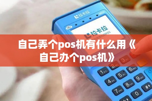 自己弄个pos机有什么用《自己办个pos机》