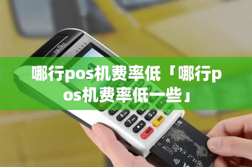 哪行pos机费率低「哪行pos机费率低一些」