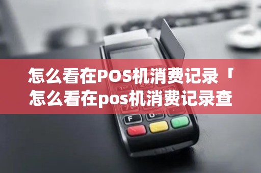怎么看在POS机消费记录「怎么看在pos机消费记录查询」