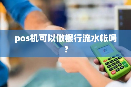pos机可以做银行流水帐吗？