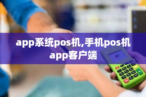 app系统pos机,手机pos机app客户端