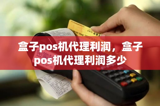 盒子pos机代理利润，盒子pos机代理利润多少