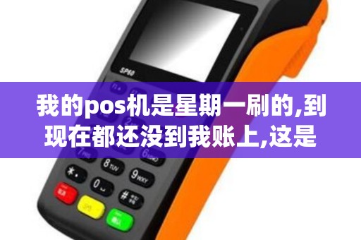 我的pos机是星期一刷的,到现在都还没到我账上,这是什么...