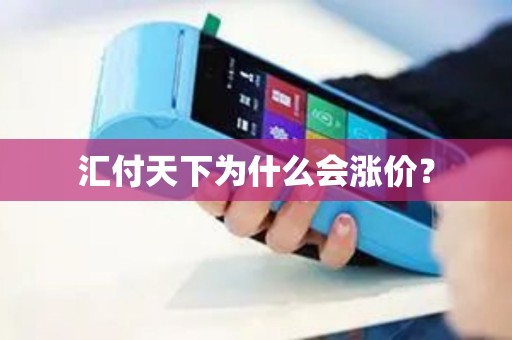 汇付天下为什么会涨价？
