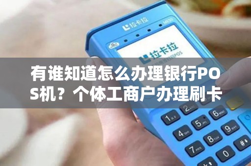 有谁知道怎么办理银行POS机?个体工商户办理刷卡机要钱吗?对私刷卡机安全吗?知道的麻烦告诉一声?谢谢啦 有谁知道怎么办理银行POS机?个体工商户办理刷卡机要钱吗?对私刷卡机安全吗?知道的麻烦告诉一声?谢谢啦