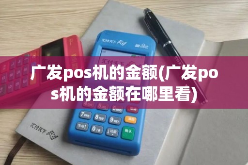 广发pos机的金额(广发pos机的金额在哪里看)