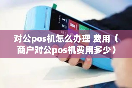 对公pos机怎么办理 费用（商户对公pos机费用多少）