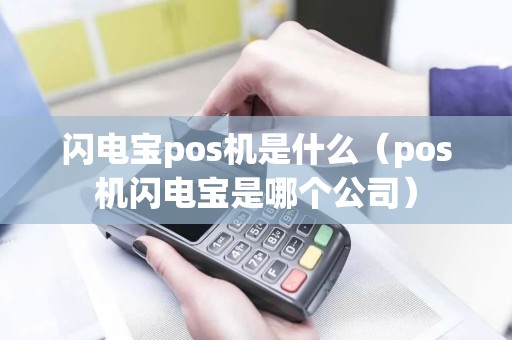 闪电宝pos机是什么（pos机闪电宝是哪个公司）
