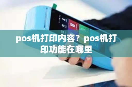 pos机打印内容？pos机打印功能在哪里