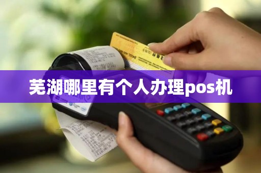 芜湖哪里有个人办理pos机