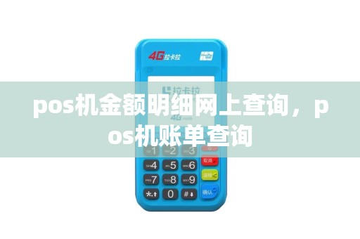 pos机金额明细网上查询，pos机账单查询
