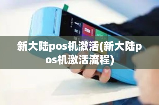 新大陆pos机激活(新大陆pos机激活流程)