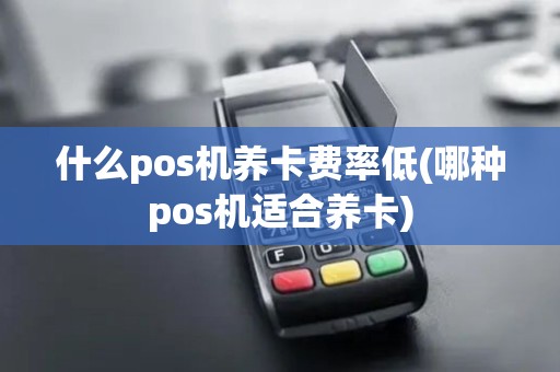 什么pos机养卡费率低(哪种pos机适合养卡)
