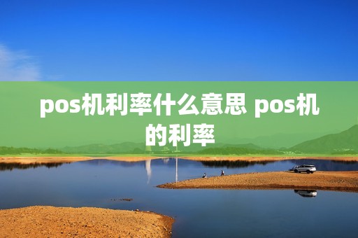 pos机利率什么意思 pos机的利率