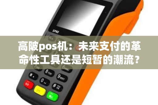 高陂pos机：未来支付的革命性工具还是短暂的潮流？