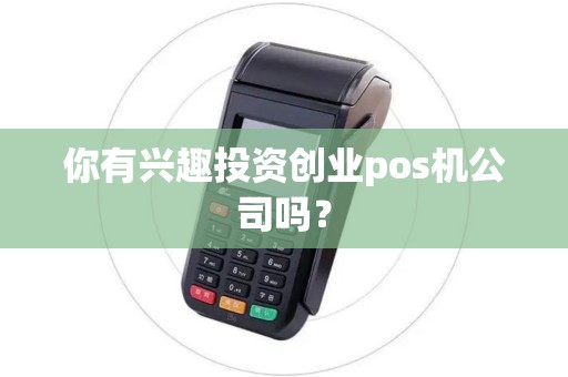 你有兴趣投资创业pos机公司吗？