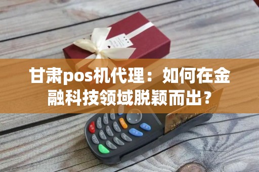 甘肃pos机代理：如何在金融科技领域脱颖而出？