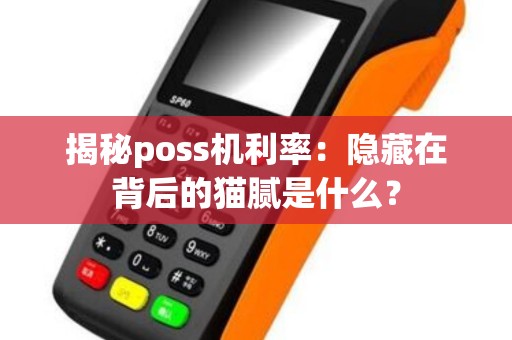 揭秘poss机利率：隐藏在背后的猫腻是什么？