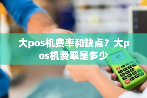 大pos机费率和缺点？大pos机费率是多少