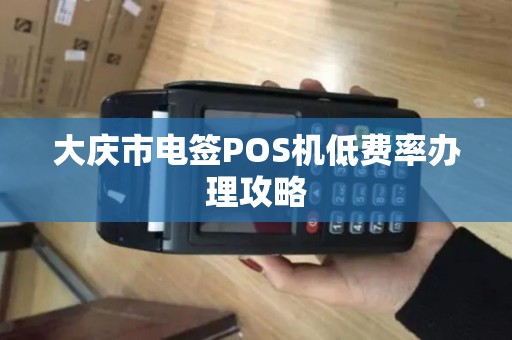 大庆市电签POS机低费率办理攻略