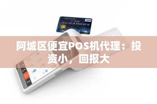 阿城区便宜POS机代理：投资小，回报大