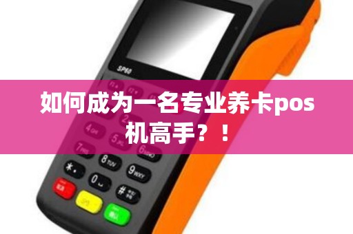 如何成为一名专业养卡pos机高手？！