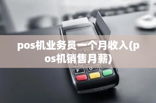 pos机业务员一个月收入(pos机销售月薪)