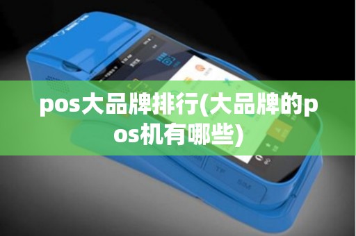 pos大品牌排行(大品牌的pos机有哪些)