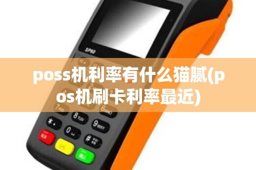 poss机利率有什么猫腻(pos机刷卡利率最近)