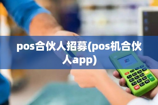pos合伙人招募(pos机合伙人app)