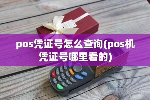 pos凭证号怎么查询(pos机凭证号哪里看的) pos凭证号怎么查询(pos机凭证号哪里看的)