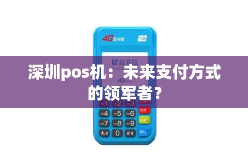 深圳pos机：未来支付方式的领军者？