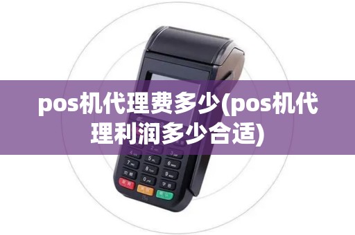pos机代理费多少(pos机代理利润多少合适)