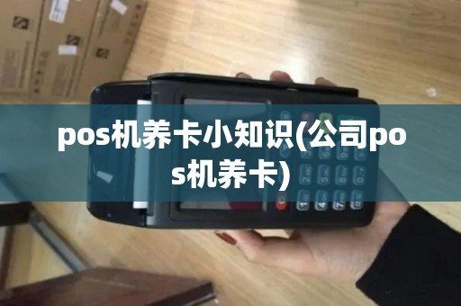pos机养卡小知识(公司pos机养卡)