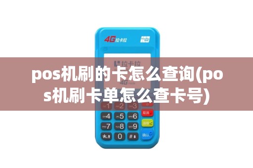pos机刷的卡怎么查询(pos机刷卡单怎么查卡号)