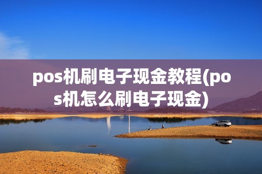 pos机刷电子现金教程(pos机怎么刷电子现金)