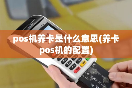 pos机养卡是什么意思(养卡pos机的配置)