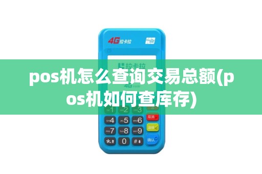 pos机怎么查询交易总额(pos机如何查库存)