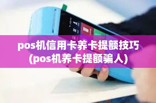 pos机信用卡养卡提额技巧(pos机养卡提额骗人)