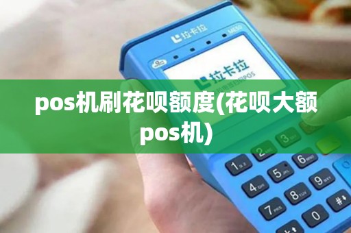 pos机刷花呗额度(花呗大额pos机)