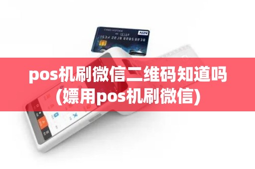 pos机刷微信二维码知道吗(嫖用pos机刷微信)