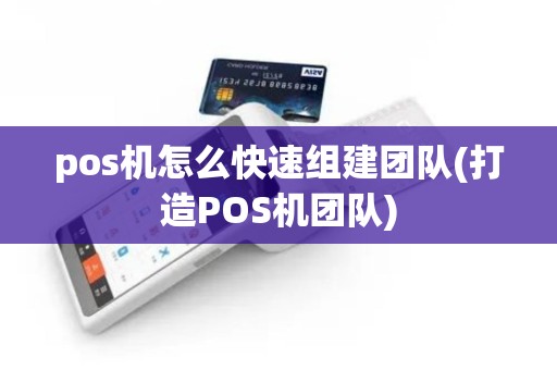 pos机怎么快速组建团队(打造POS机团队)