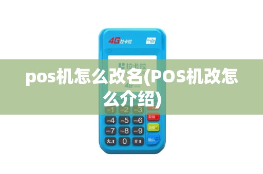pos机怎么改名(POS机改怎么介绍)
