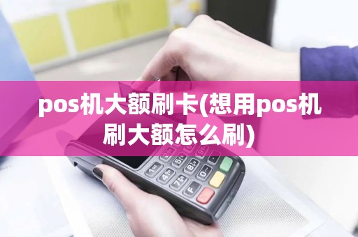 pos机大额刷卡(想用pos机刷大额怎么刷)