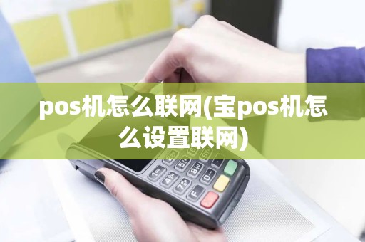 pos机怎么联网(宝pos机怎么设置联网)