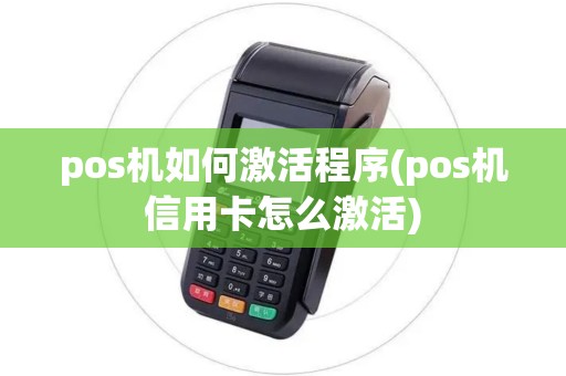 pos机如何激活程序(pos机信用卡怎么激活)