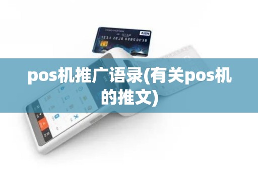 pos机推广语录(有关pos机的推文)