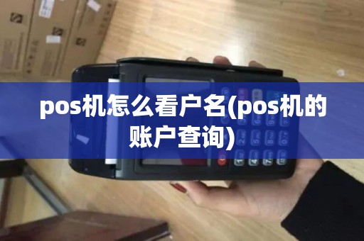 pos机怎么看户名(pos机的账户查询)