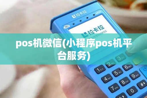 pos机微信(小程序pos机平台服务)