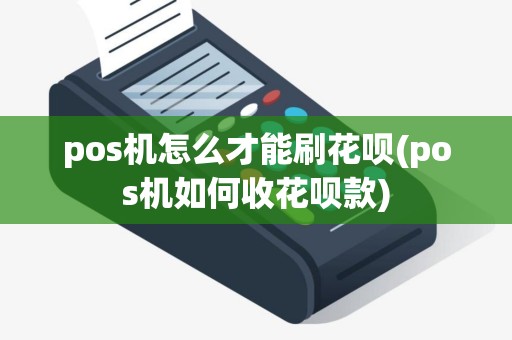 pos机怎么才能刷花呗(pos机如何收花呗款)